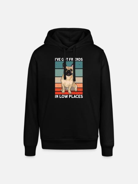 French Bulldog - Stanley/Stella SOUNDER Unisex Hoodie - black