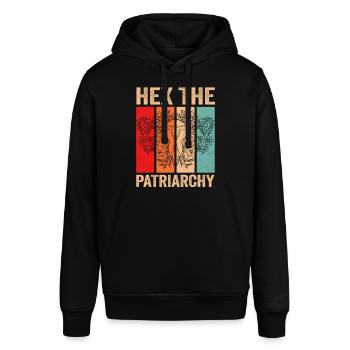 Hex The Patriarchy - Stanley/Stella Unisex Hoodie SOUNDER - Schwarz - Vorne - Alina (178cm) & Michal (187cm)