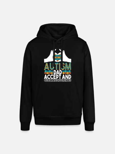 Autistic Autism Papa Autistic - Stanley/Stella SOUNDER Unisex Hoodie - black