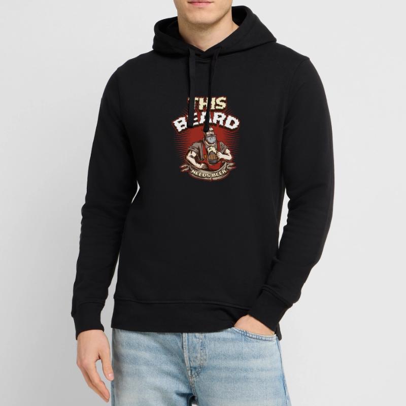 This Beard Needs Beer Bart Geschenk Stanley/Stella Unisex Hoodie SOUNDER