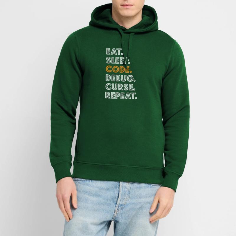 Eat Sleep Code Debug Curse Repeat Programmer Coder Stanley/Stella Unisex Hoodie SOUNDER