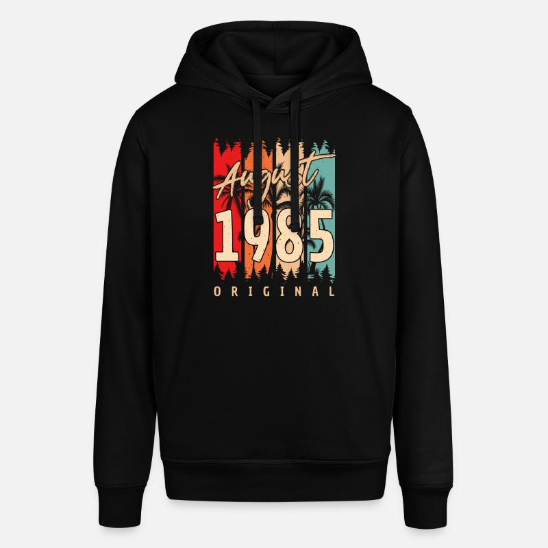 Idée cadeau pour août 1985 - Sweat à capuche SOUNDER Stanley/Stella Unisexe - noir