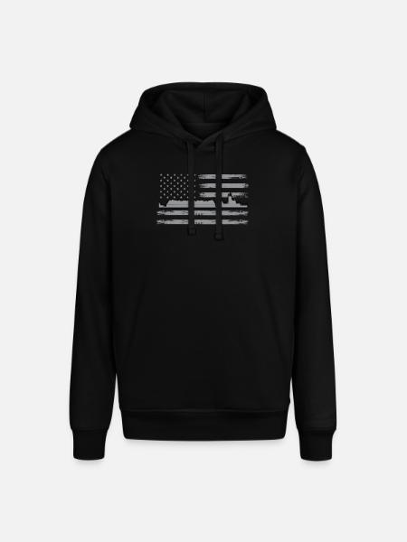 USA Barge - Stanley/Stella SOUNDER Unisex Hoodie - black