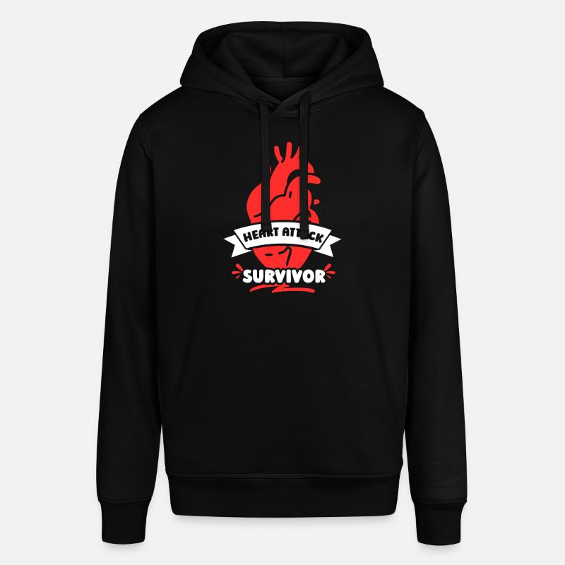 Survivant d’une crise cardiaque - Sweat à capuche SOUNDER Stanley/Stella Unisexe - noir