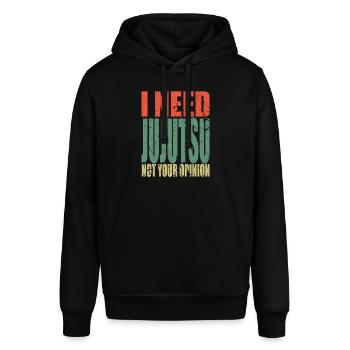 Jujutsu Spruch lustig - Stanley/Stella Unisex Hoodie SOUNDER - Schwarz - Vorne - Alina (178cm) & Michal (187cm)