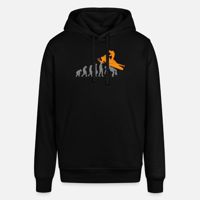Snowmobile driver Snowmobile Evolution - Stanley/Stella SOUNDER Unisex Hoodie - black
