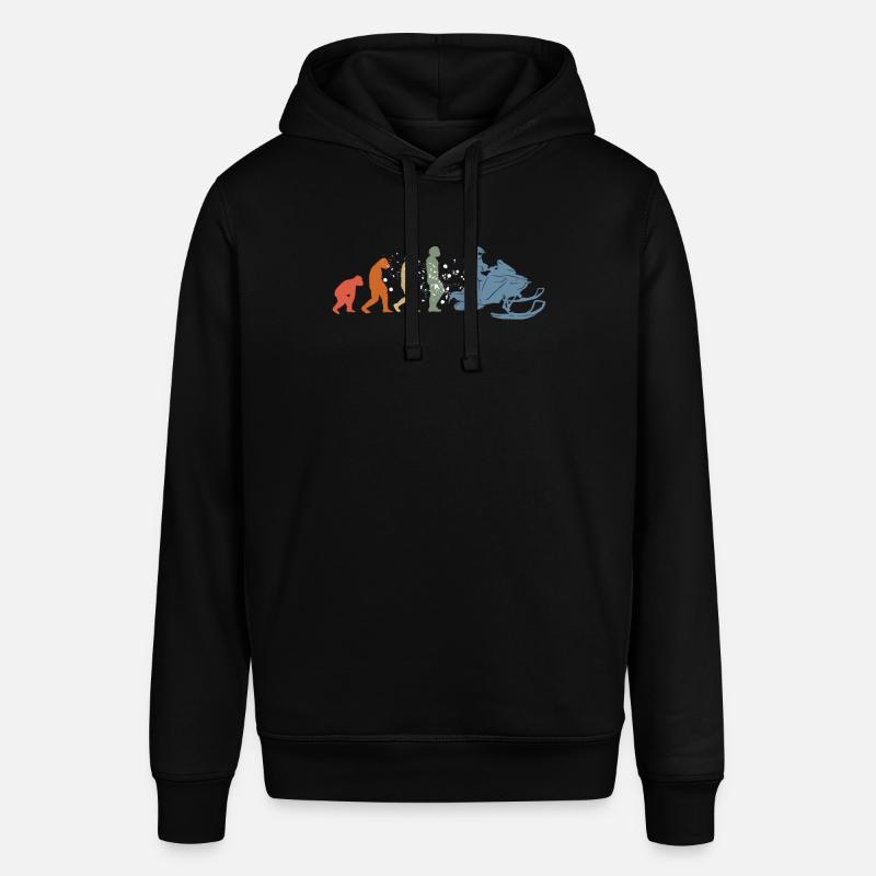 Snowmobile driver Snowmobile Evolution - Stanley/Stella SOUNDER Unisex Hoodie - black