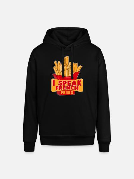 I Speak French Fries - Stanley/Stella SOUNDER Unisex Hoodie - black