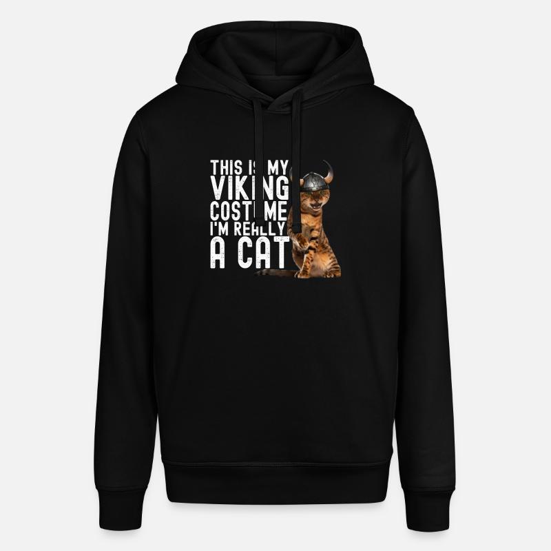 Wikinger Katze - Stanley/Stella Unisex Hoodie SOUNDER - Schwarz