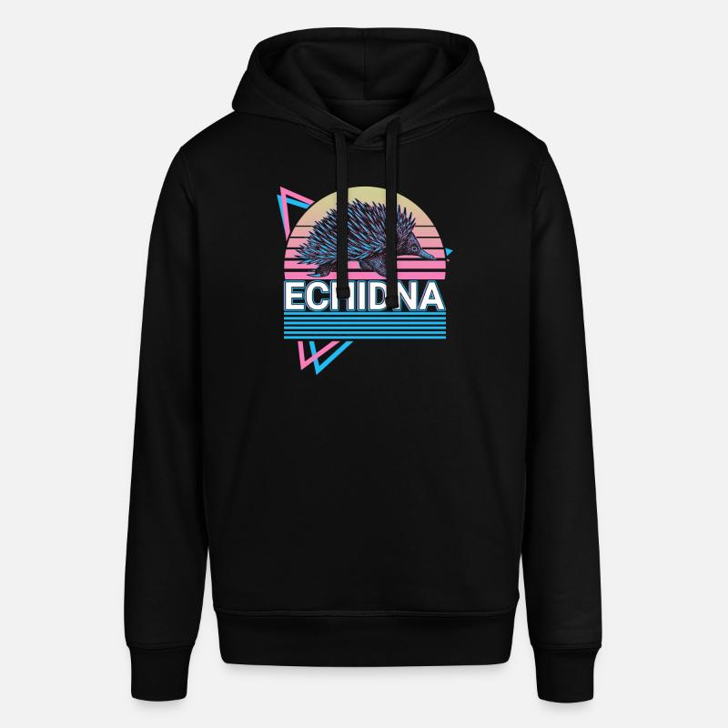 Echidna Rétro - Sweat à capuche SOUNDER Stanley/Stella Unisexe - noir
