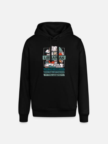 Librarian man myth legend - Stanley/Stella SOUNDER Unisex Hoodie - black