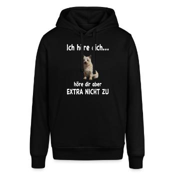 Cairn Terrier Hund - Cairn Terrier - Stanley/Stella Unisex Hoodie SOUNDER - Schwarz - Vorne - Alina (178cm) & Michal (187cm)