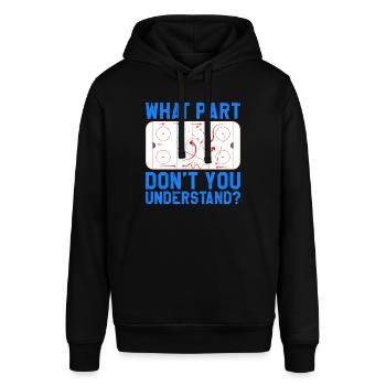 Eishockey Spieltaktik Hockey Coach Team - Stanley/Stella Unisex Hoodie SOUNDER - Schwarz - Vorne - Alina (178cm) & Michal (187cm)