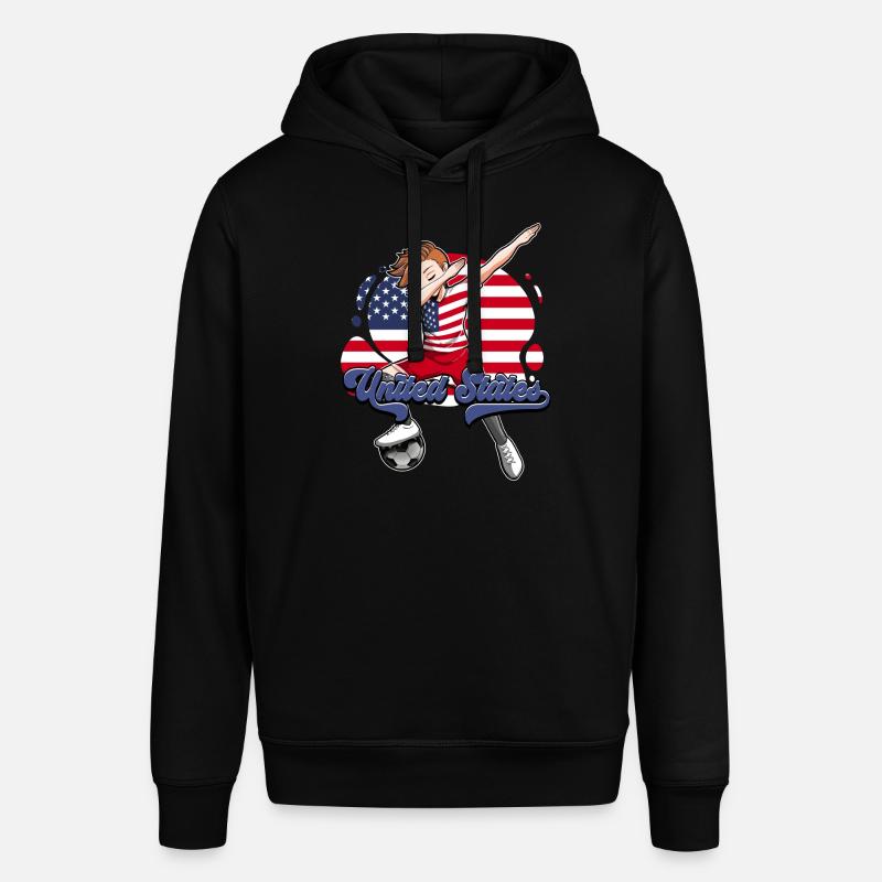 Usa Soccer - Sweat à capuche SOUNDER Stanley/Stella Unisexe - noir