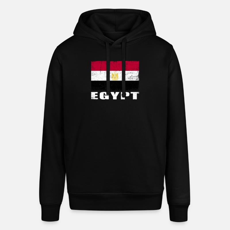 Egypte Drapeau Grunge Egypte Drapeau - Sweat à capuche SOUNDER Stanley/Stella Unisexe - noir