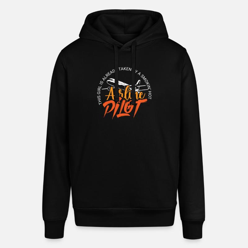 Pilot Captain Pilot Glider - Stanley/Stella SOUNDER Unisex Hoodie - black
