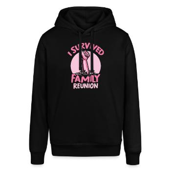 J’ai survécu à une équipe familiale de regroupement familial - Sweat à capuche SOUNDER Stanley/Stella Unisexe - noir - Devant - Alina (178cm) & Michal (187cm)