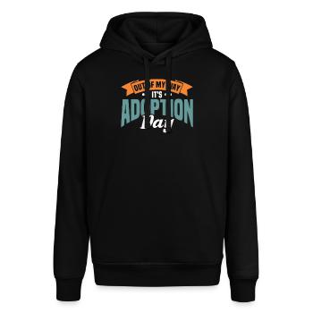 Adopts Adopts Foster Father Foster Mother - Stanley/Stella SOUNDER Unisex Hoodie - black - Front - Alina (178cm) & Michal (187cm)