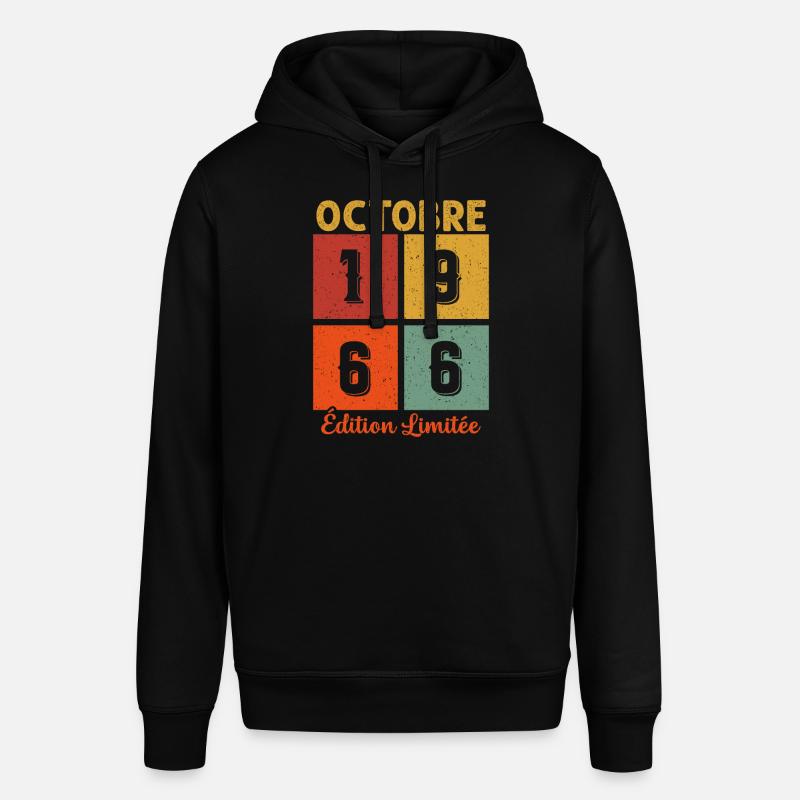 Octobre 1966 Édition limitée - Sweat à capuche SOUNDER Stanley/Stella Unisexe - noir