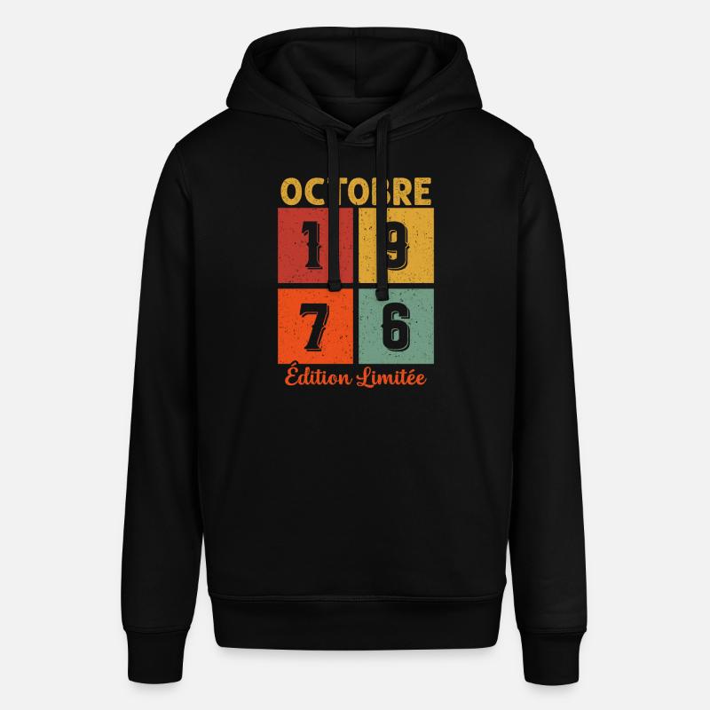 Octobre 1976 Édition limitée - Sweat à capuche SOUNDER Stanley/Stella Unisexe - noir