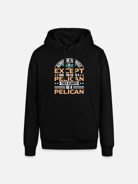 Pelican Pelicans Birds Waterfowl - Stanley/Stella SOUNDER Unisex Hoodie - black