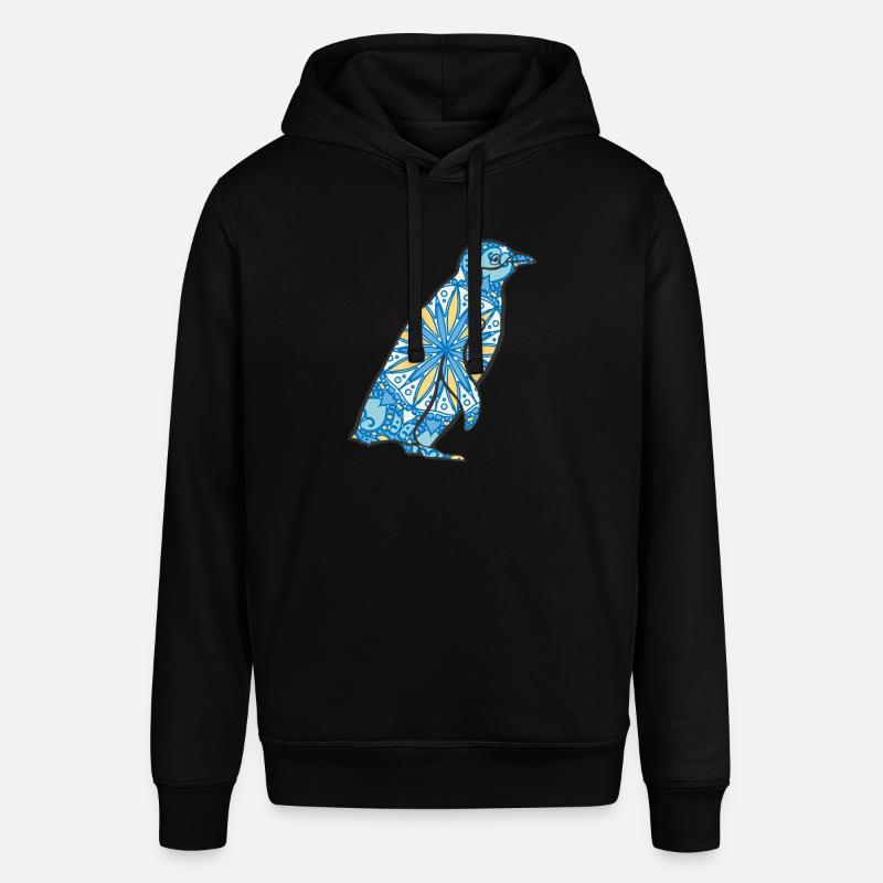 Mandala Penguin Geometric Pattern Art - Sweat à capuche SOUNDER Stanley/Stella Unisexe - noir