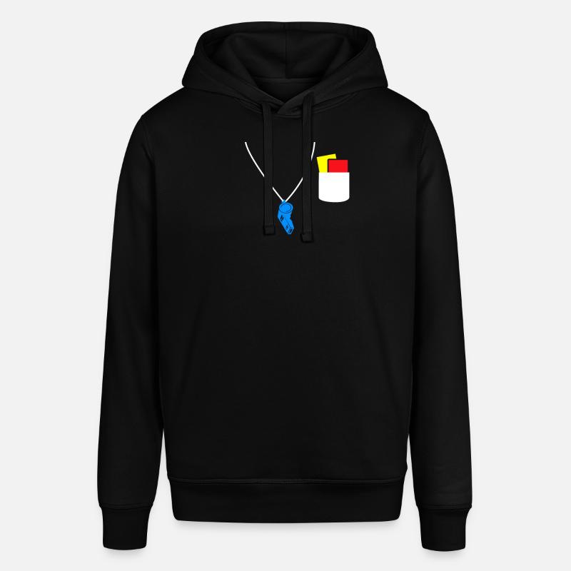 Árbitro silba tarjeta amarilla tarjeta roja - Sudadera unisex Stanley/Stella SOUNDER - negro