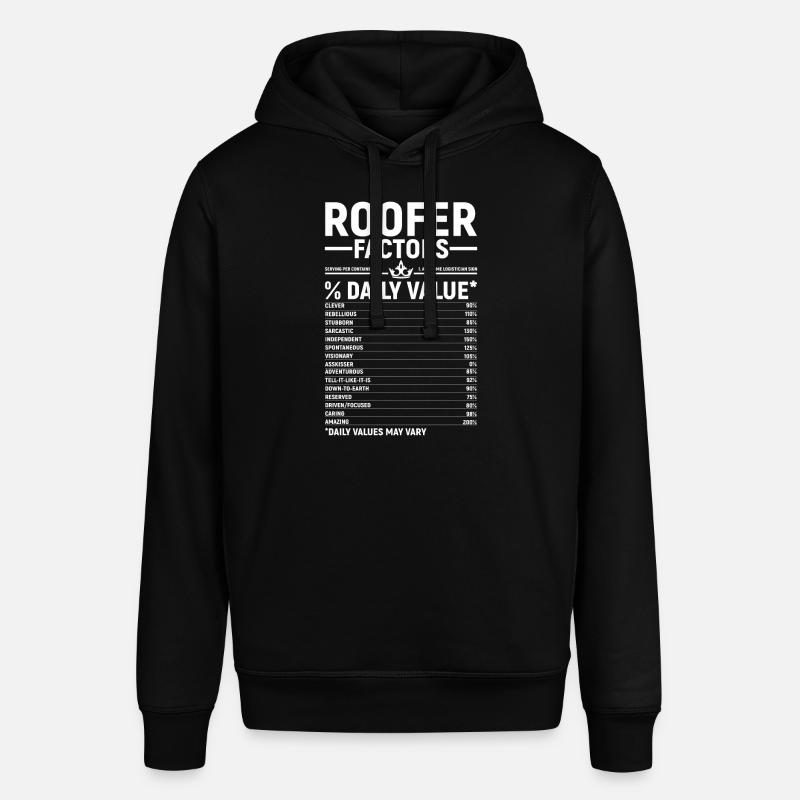 Bauarbeiter Dachdecker Geschenkidee - Stanley/Stella Unisex Hoodie SOUNDER - Schwarz