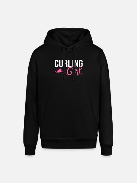 Curling girl, curling - Stanley/Stella SOUNDER Unisex Hoodie - black