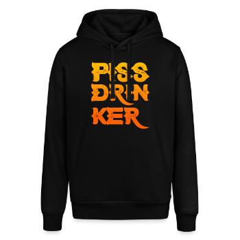 Piss Drinker 27 - Stanley/Stella Unisex Hoodie SOUNDER - Schwarz - Vorne - Alina (178cm) & Michal (187cm)