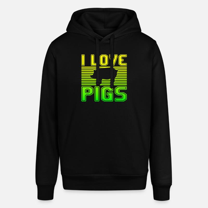J’adore les cochons - Sweat à capuche SOUNDER Stanley/Stella Unisexe - noir