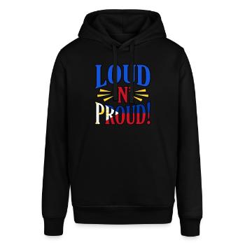 Philippinen - Stanley/Stella Unisex Hoodie SOUNDER - Schwarz - Vorne - Alina (178cm) & Michal (187cm)