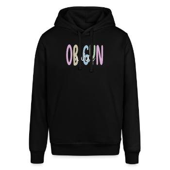 Geburtshilfe Gynäkologie OB GYN Krankenschwester - Stanley/Stella Unisex Hoodie SOUNDER - Schwarz - Vorne - Alina (178cm) & Michal (187cm)