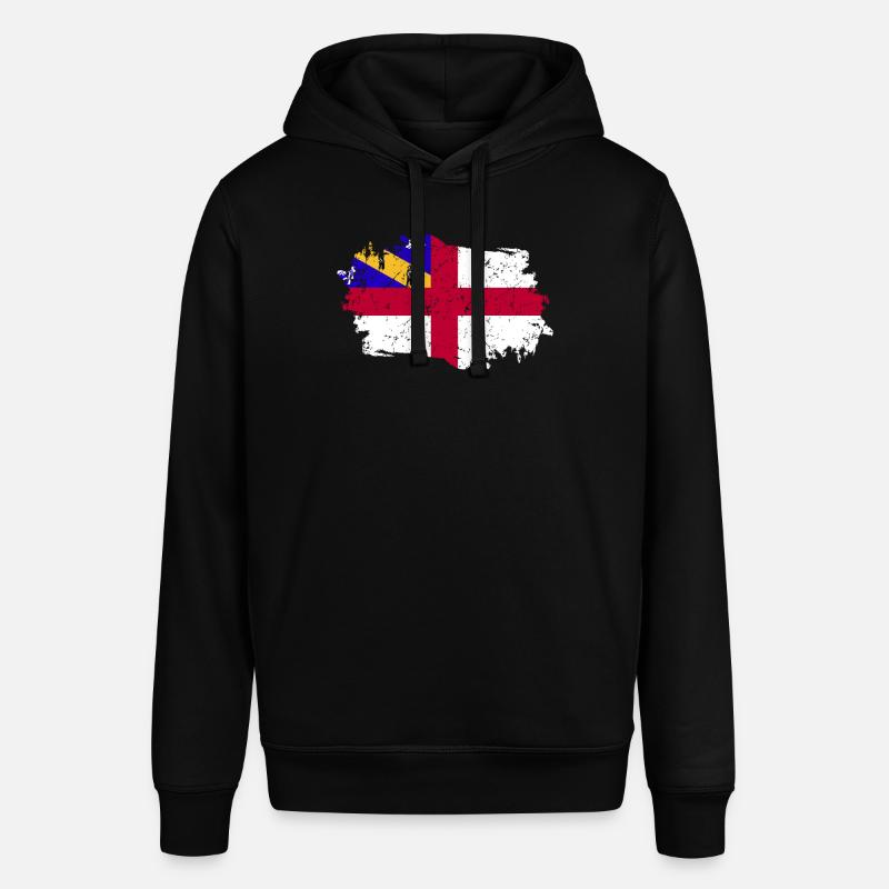 Drapeau Herm Grunge Drapeau Herm - Sweat à capuche SOUNDER Stanley/Stella Unisexe - noir