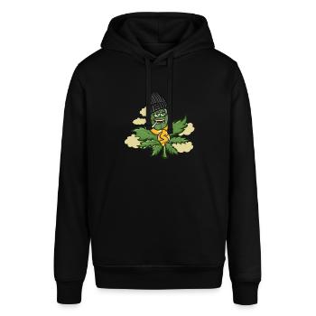 Cannabis - Stanley/Stella SOUNDER Unisex Hoodie - black - Front - Alina (178cm) & Michal (187cm)