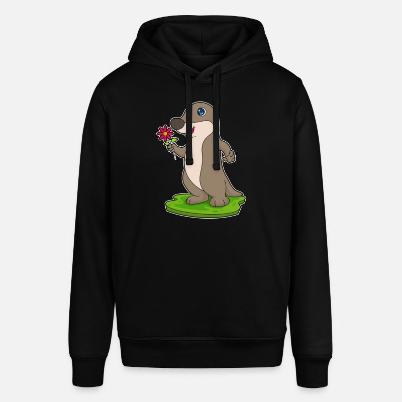 Loutre à fleur - Sweat à capuche SOUNDER Stanley/Stella Unisexe - noir