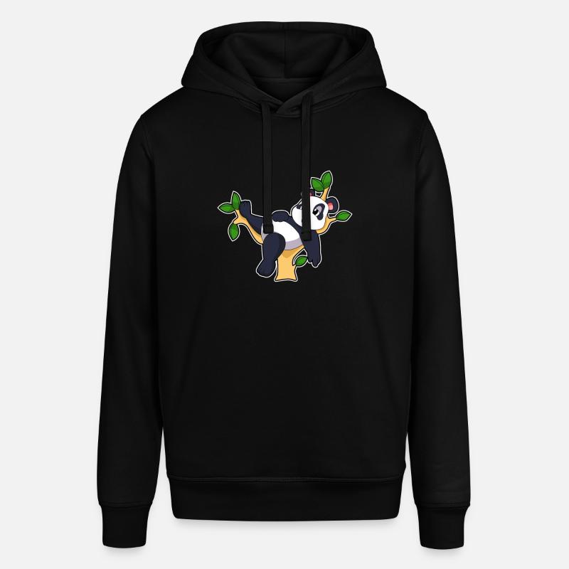 Panda sur arbre - Sweat à capuche SOUNDER Stanley/Stella Unisexe - noir