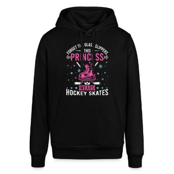 Hockey Girl Outfit für Damen! Frauen Eishockey - Stanley/Stella Unisex Hoodie SOUNDER - Schwarz - Vorne - Alina (178cm) & Michal (187cm)
