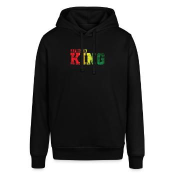African King Land Kontinent Afrika Karte - Stanley/Stella Unisex Hoodie SOUNDER - Schwarz - Vorne - Alina (178cm) & Michal (187cm)