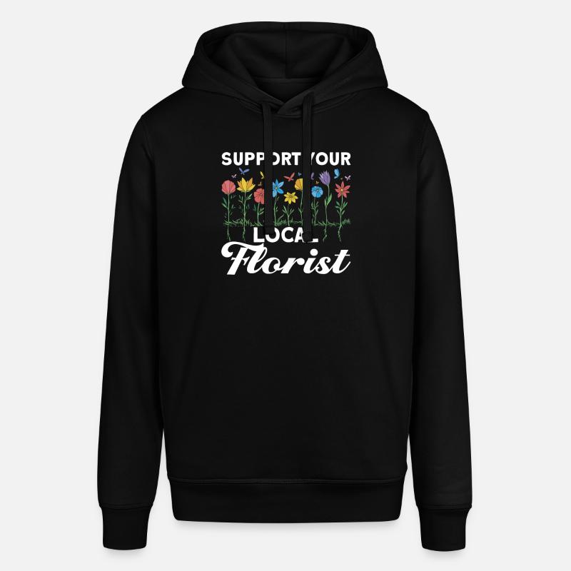 Fleuriste Fleurs Fleurs Fleuriste - Sweat à capuche SOUNDER Stanley/Stella Unisexe - noir