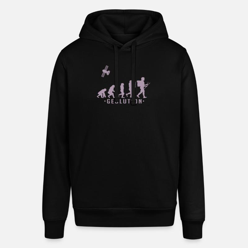 Geocaching evolution Shirt Geolution - Stanley/Stella SOUNDER Unisex Hoodie - black