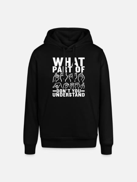 Deaf Deaf-mute Deaf - Stanley/Stella SOUNDER Unisex Hoodie - black