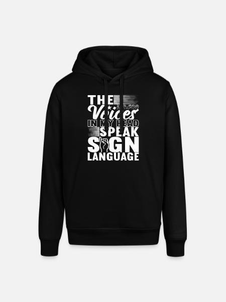 Deaf Deaf-mute Deaf - Stanley/Stella SOUNDER Unisex Hoodie - black
