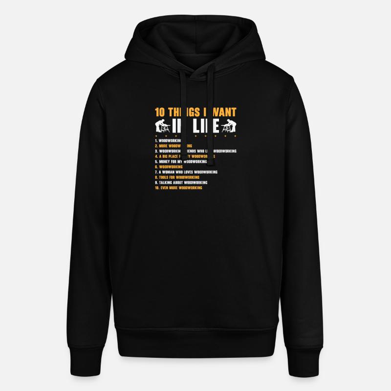 Artisans menuisiers Menuisier Charpentier - Sweat à capuche SOUNDER Stanley/Stella Unisexe - noir