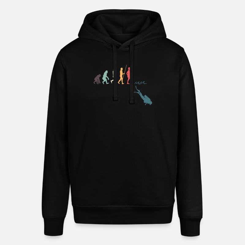 Évolution de la plongée - Sweat à capuche SOUNDER Stanley/Stella Unisexe - noir