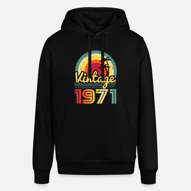 Millésime 1971 - Sweat à capuche SOUNDER Stanley/Stella Unisexe - noir