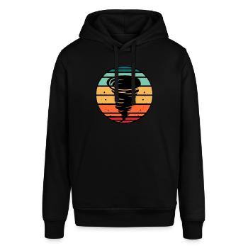 Tornado - Stanley/Stella Unisex Hoodie SOUNDER - Schwarz - Vorne - Alina (178cm) & Michal (187cm)