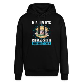 Ostsee Heimat Norddeutschland - Stanley/Stella Unisex Hoodie SOUNDER - Schwarz - Vorne - Alina (178cm) & Michal (187cm)