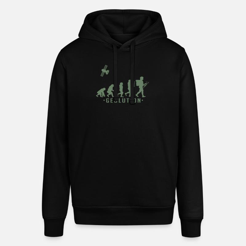Geocaching evolution Shirt Geolution - Stanley/Stella SOUNDER Unisex Hoodie - black