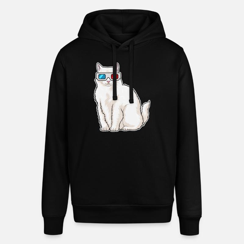 Lunettes pour chat - Sweat à capuche SOUNDER Stanley/Stella Unisexe - noir